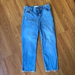 Abercrombie High Rise Straight Jeans